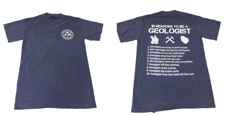 Navy Blue &quot;Top 10 Reasons to be a Geologist&quot; Shirt